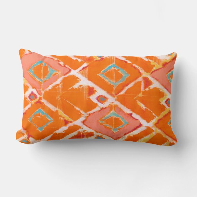 Orange Tribal II Lendenkissen (Vorderseite)