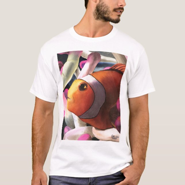Orange tropischer Fisch-T - Shirt (Vorderseite)