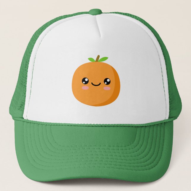 Orange Trucker Hat Truckerkappe (Vorderseite)