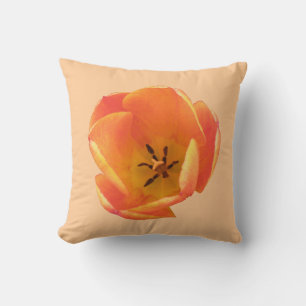 Orange Tulip Pillow Kissen