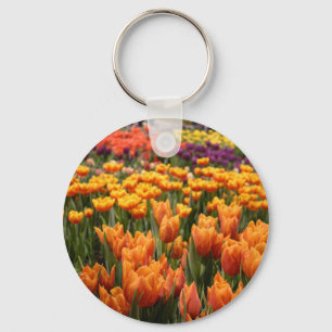 Orange Tulip Schlüsselanhänger