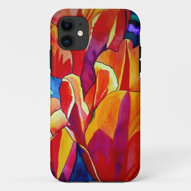 Orange Tulips Aquarellmalerei Blume Case-Mate iPhone Hülle (Rückseite)