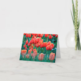 Orange Tulips Foto Happy Mother Day Card Dankeskarte
