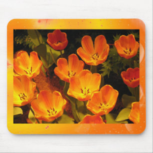 Orange Tulips Mousepad