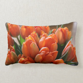 Orange Tulpe-Kissen Lendenkissen