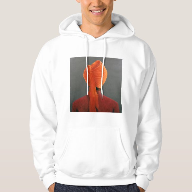 Orange Turban Hoodie (Vorderseite)