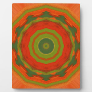 Orange Twirl Fotoplatte