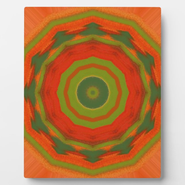 Orange Twirl Fotoplatte (Vorderseite)