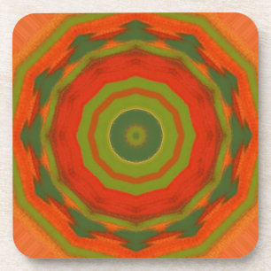 Orange Twirl Getränkeuntersetzer
