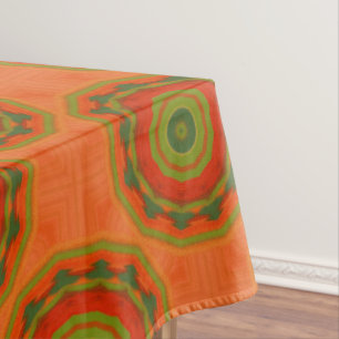 Orange Twirl Tischdecke