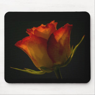 Orange u. gelbe Rose Mousepad
