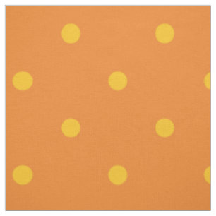 Orange u. gelbe Tupfen Stoff