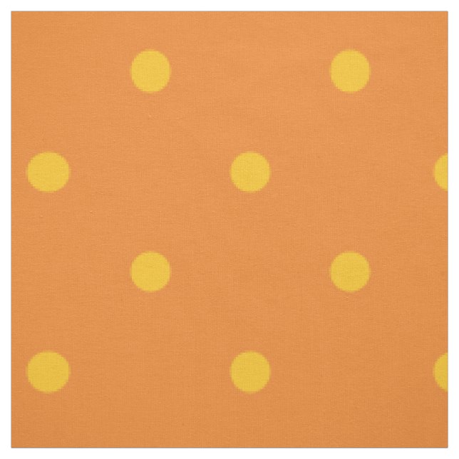Orange u. gelbe Tupfen Stoff (Muster)