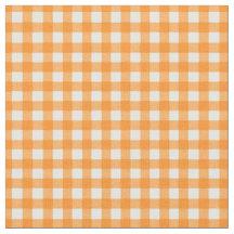 Orange überprüft Gingham auf Zuhause Canning Lids