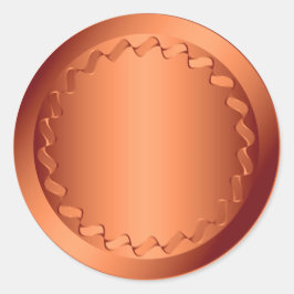 Orange Umschlag Aufkleber