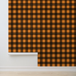 Orange und Black Buffalo Kariert Halloween Tapete