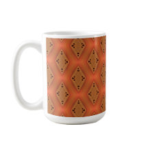 Orange und Black Diamond Geometric Gemustert