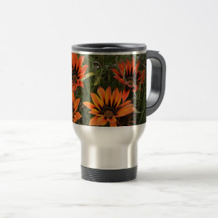 Orange und Black Gazanias Reiseumarmung Reisebecher