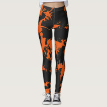 Orange und Black Graffiti Spritzer
