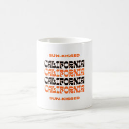 Orange und Black Sun Kissed California Hoodie Kaffeetasse