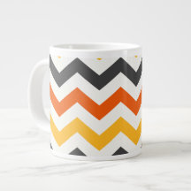 Orange und Black Zigzag