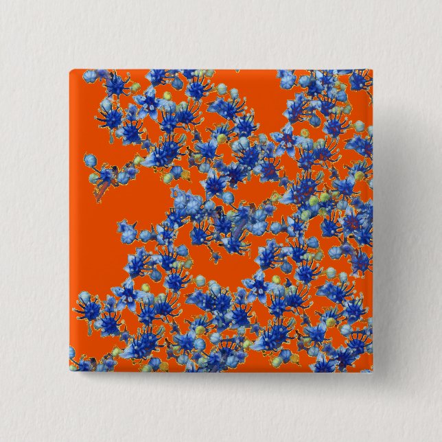 orange und blau button (Vorderseite)