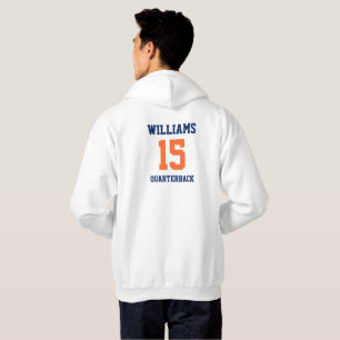 Orange und Blau Hoodie