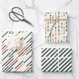 orange und blau Vol. 2 Geschenkpapier Set