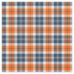 Orange und blaues sportliches kariertes stoff