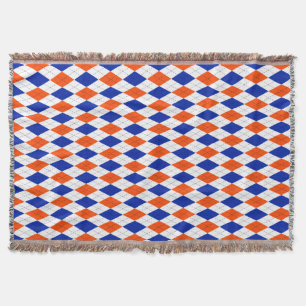 Orange und Blue Diamond Raute Decke
