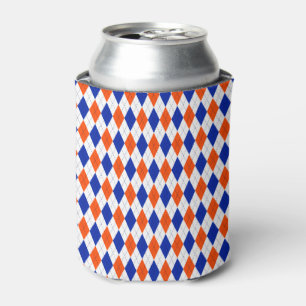 Orange und Blue Diamond Raute Dosenkühler