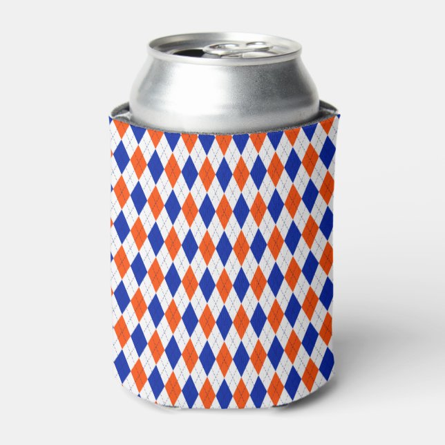 Orange und Blue Diamond Raute Dosenkühler (Kanne Vorderseite)