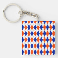 Orange und Blue Diamond Raute