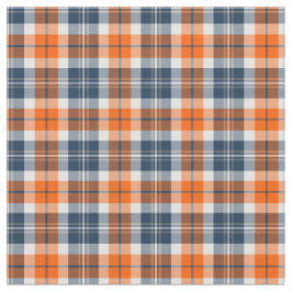 Orange und Blue Sporty Kariert Stoff