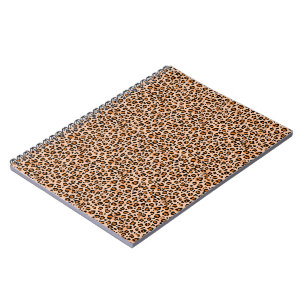 Orange- und Brauntigerdruck Notizblock