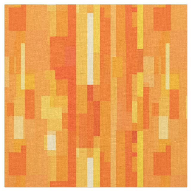 Orange und Gelb Abstrakt Stoff (Nahaufnahme)