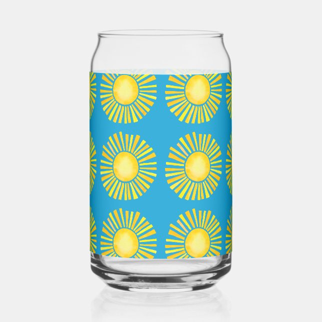 Orange und Gelb Dosenglas (Vorderseite)