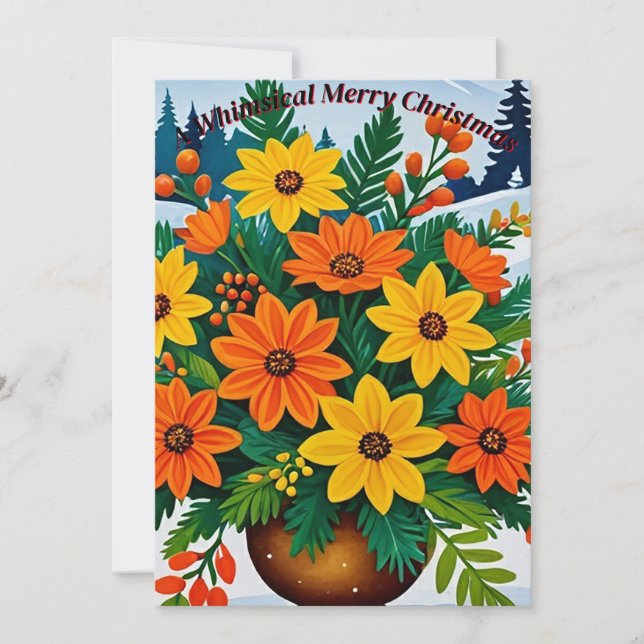 orange und gelb einladung (Vorderseite)