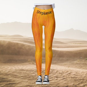 Orange und Gelb Leggings