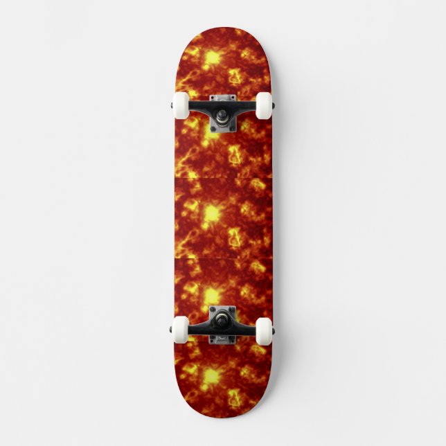 Orange und Gelb Skateboard (Vorderseite)