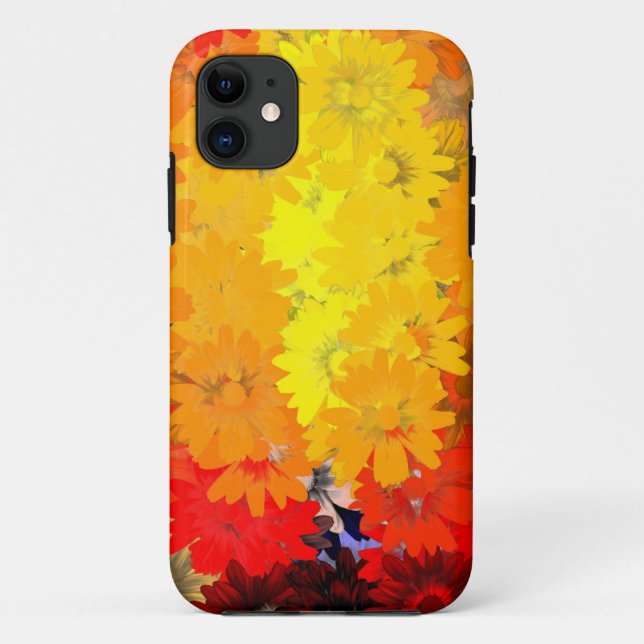 Orange und gelbe Blüten Case-Mate iPhone Hülle (Rückseite)