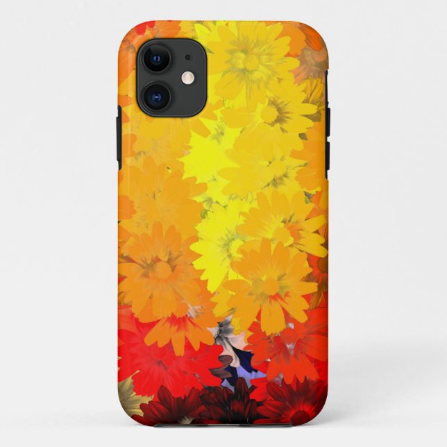 Orange und gelbe Blüten Case-Mate iPhone Hülle (Rückseite)