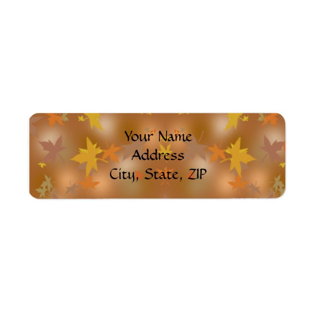 Orange und Gelbe Herbstlaube auf Taupe (Vorne)