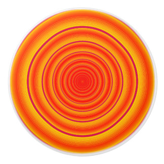 orange und gelbe Kreise Keramikknauf
