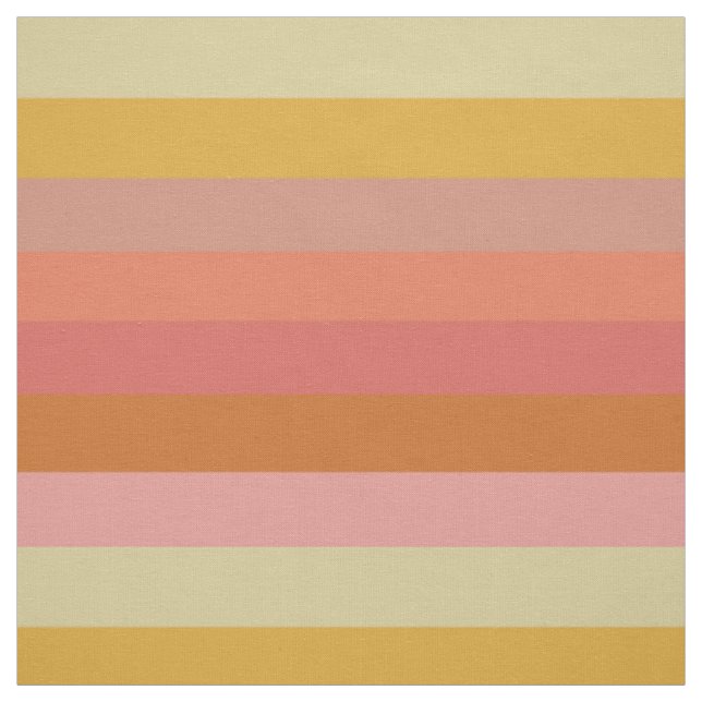 Orange und Gelbe Warm Streifen geometrisch Stoff (Muster)