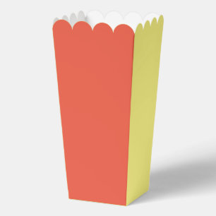 Orange und gelbes Popcorn Geschenkschachtel