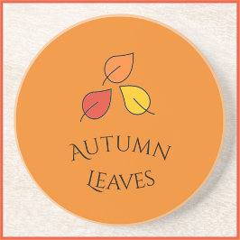 Orange und Gold im Herbst lassen Design-Untersetze Getränkeuntersetzer