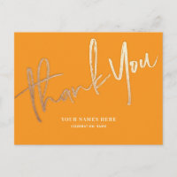 Orange und Gold Vielen Dank Elegant Universell