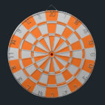 Orange und Grau Dartscheibe<br><div class="desc">Orange und graue Dartscheibe</div>