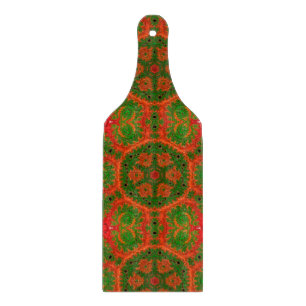 Orange und Green Kaleidoskop Schneidebrett